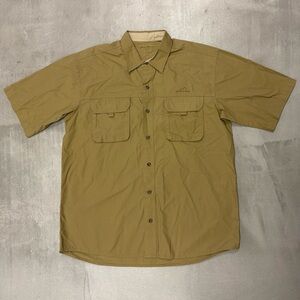 Eddie Bauer Men's Tan Button Down Shirt